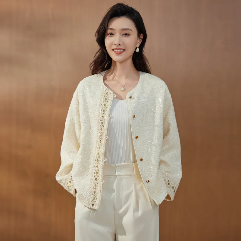 Hang Yi Court Cropped Coat Women's-5
