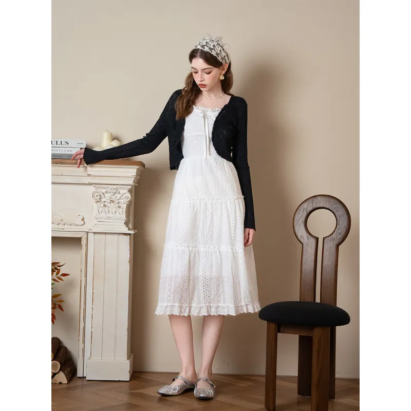 BANANA BABY Two Piece Skirt Sets Women's Black+White-1