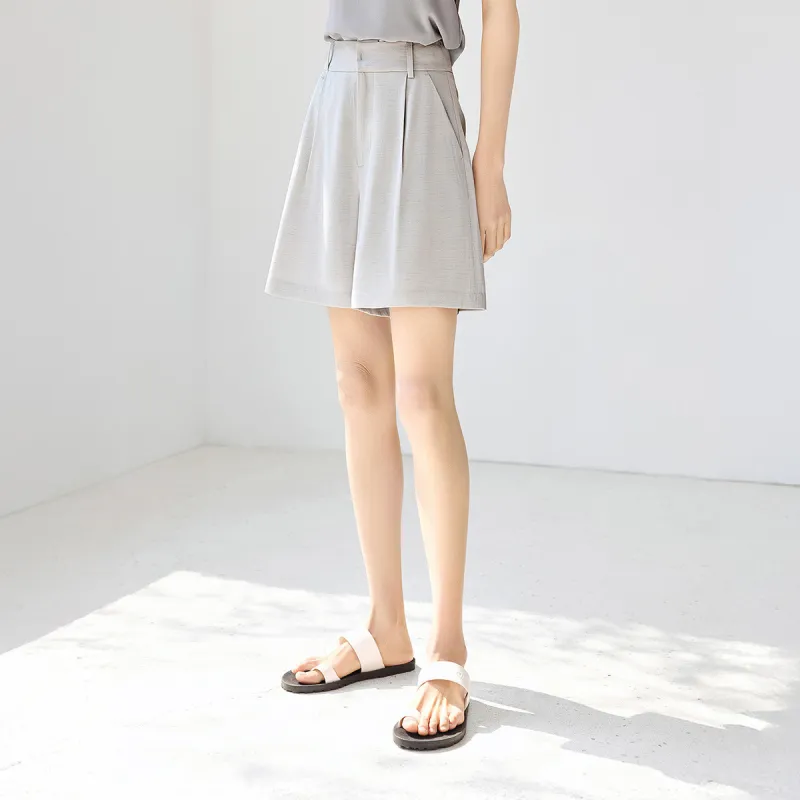 IHIMI Casual Shorts Women's Moon Gray-3