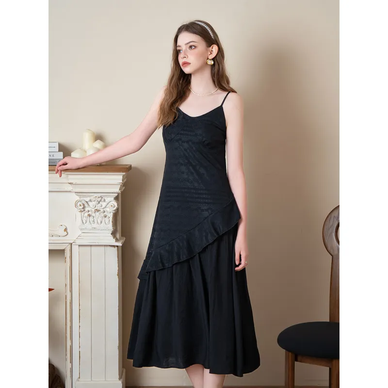 BANANA BABY Slip Dresses Women's Black-1