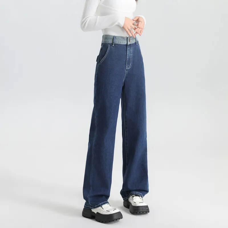 FAWENXIANGZI Jeans Women's Blue-7