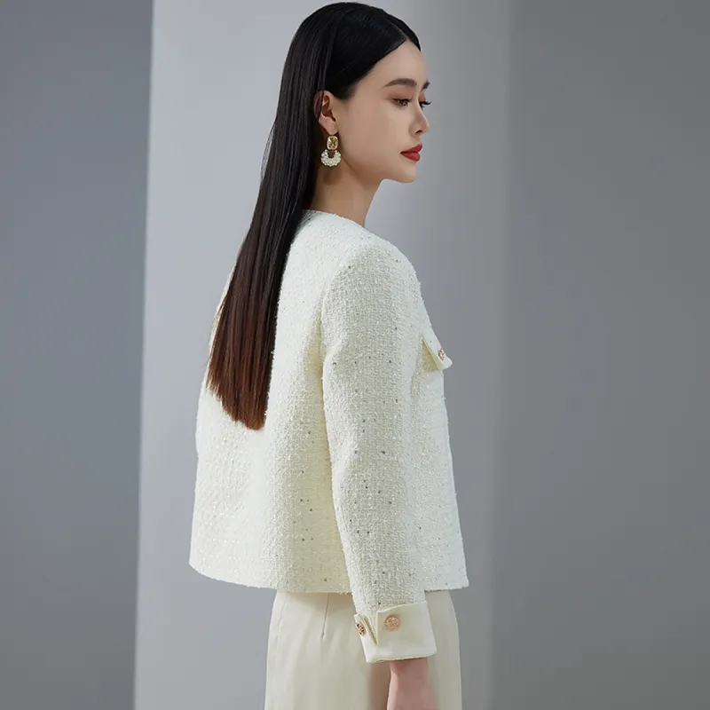Hang Yi Court Jackets Women's Ecru-8