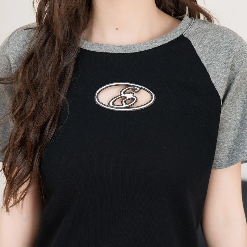 FAWENXIANGZI Raglan Sleeve T Shirt Women's-4