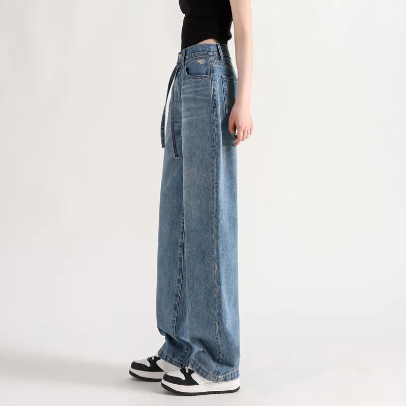 FAWENXIANGZI Jeans Women's Blue-9