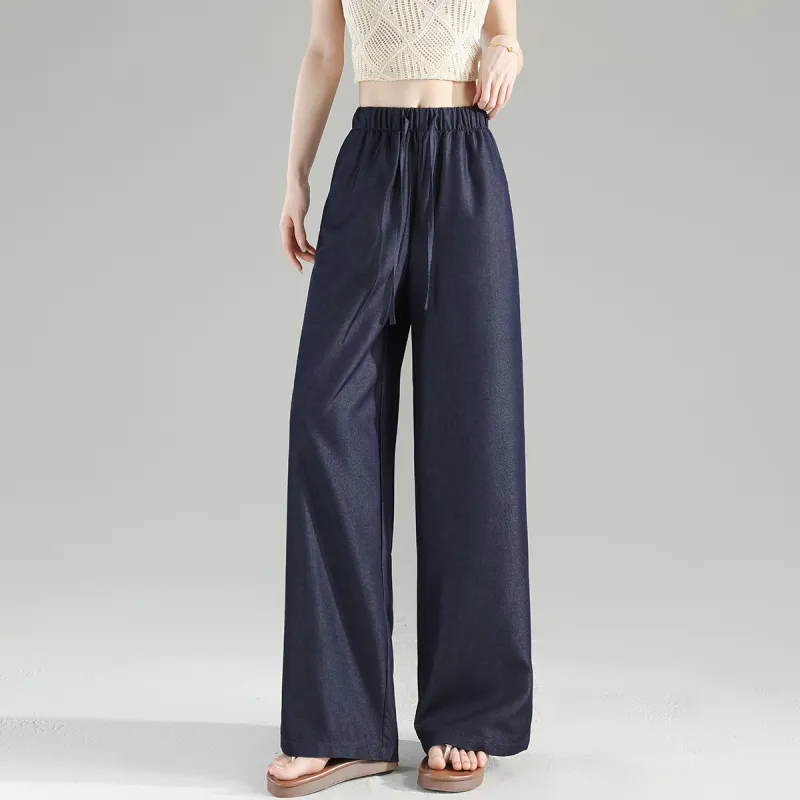 Tonlion Jeans Women's Dark Denim Blue-2
