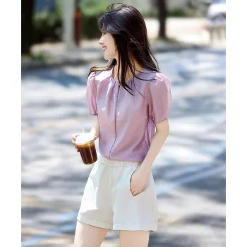 Still quiet Shirts Women's Taro Purple