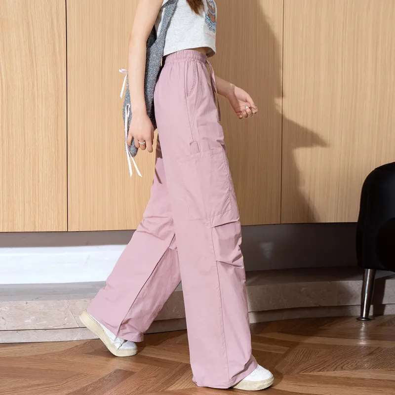 Tonlion Cargo Pants Women's Pink Purple-6