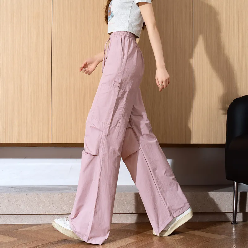 Tonlion Cargo Pants Women's Pink Purple-5