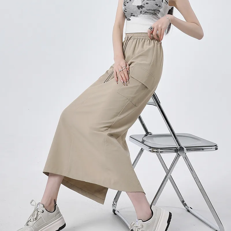 YINLEI Casual Long Skirt Women's-4