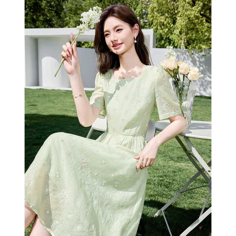 Like The Age Of Water Short Sleeved Dress Women's-3