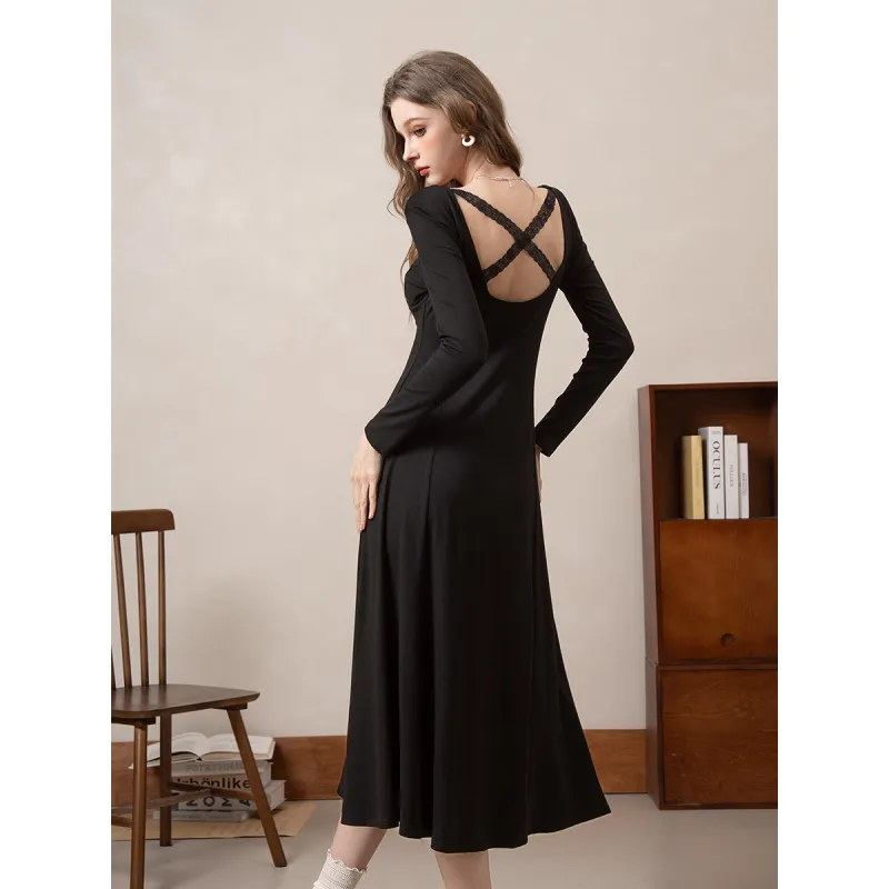 BANANA BABY Long Sleeved Dress Women's-3