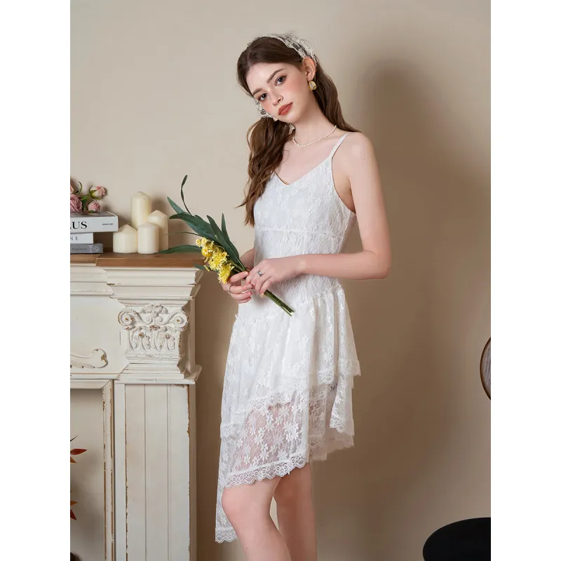 BANANA BABY Slip Dresses Women's White-0