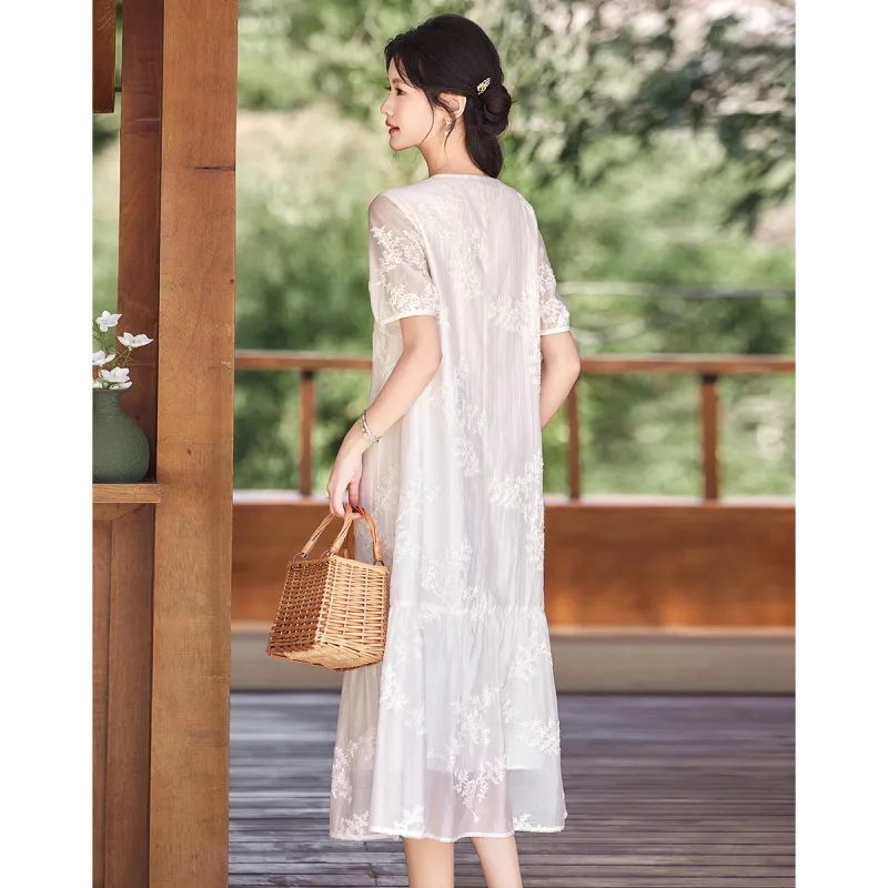 Like The Age Of Water Short Sleeved Dress Women's-2