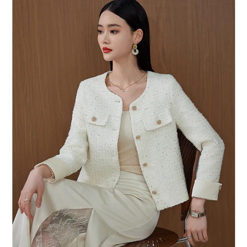 Hang Yi Court Jackets Women's Ecru-3
