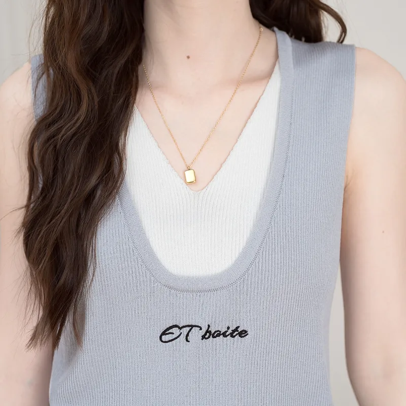 FAWENXIANGZI Tank Tops Women's Gray Blue-3