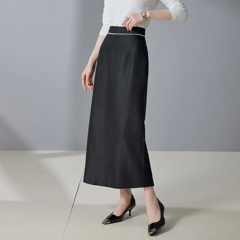 Hang Yi Court Casual Long Skirt Women's-6