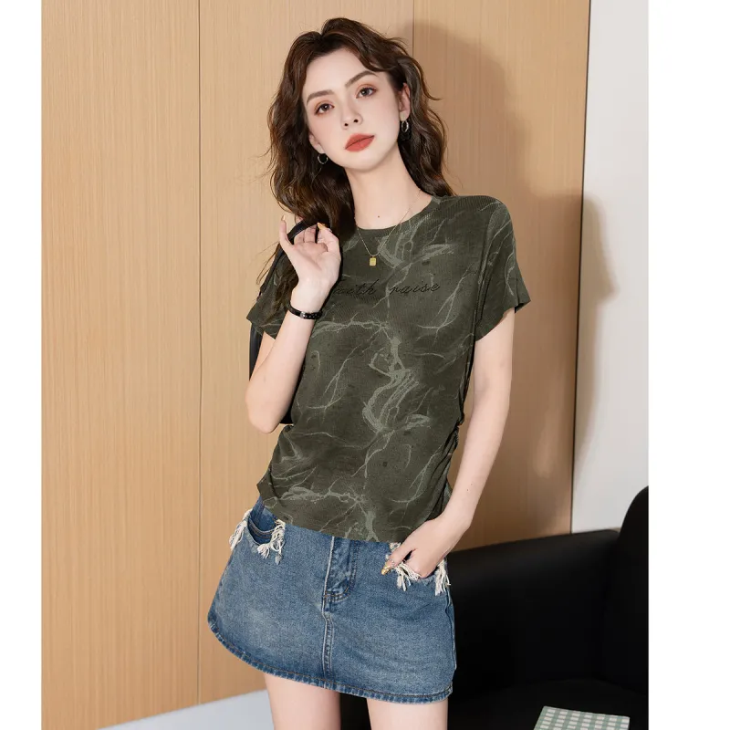 FAWENXIANGZI Regular T Shirt Women's-5