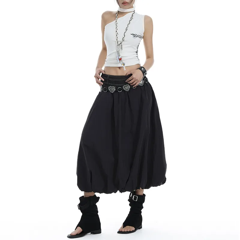 YINLEI Denim Long Skirt Women's-4