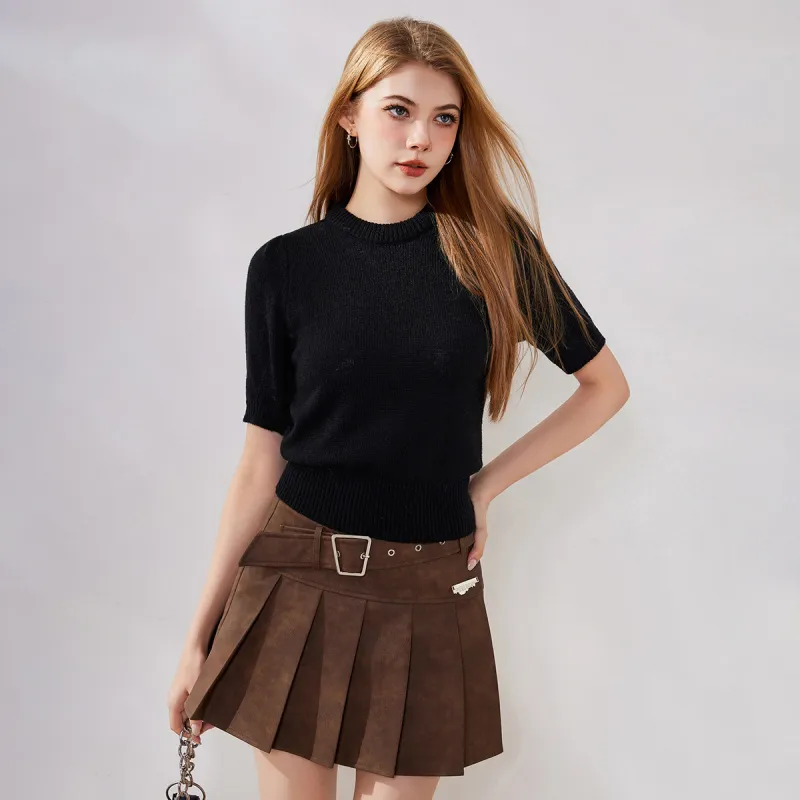 FAWENXIANGZI Knitwear Women's Black-2