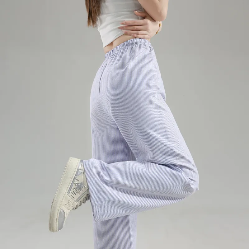 Tonlion Casual Pants Women's Light Blue-1