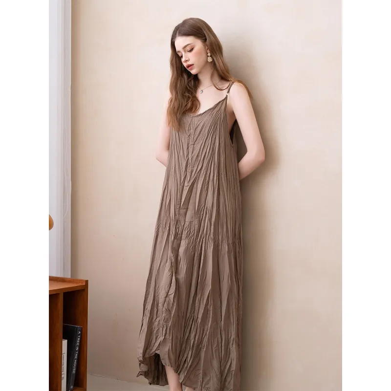 BANANA BABY Slip Dresses Women's Khaki-3