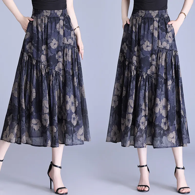YIRANCHUN Casual Long Skirt Women's-5