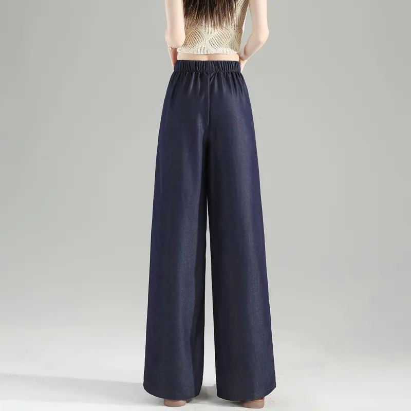 Tonlion Jeans Women's Dark Denim Blue-4