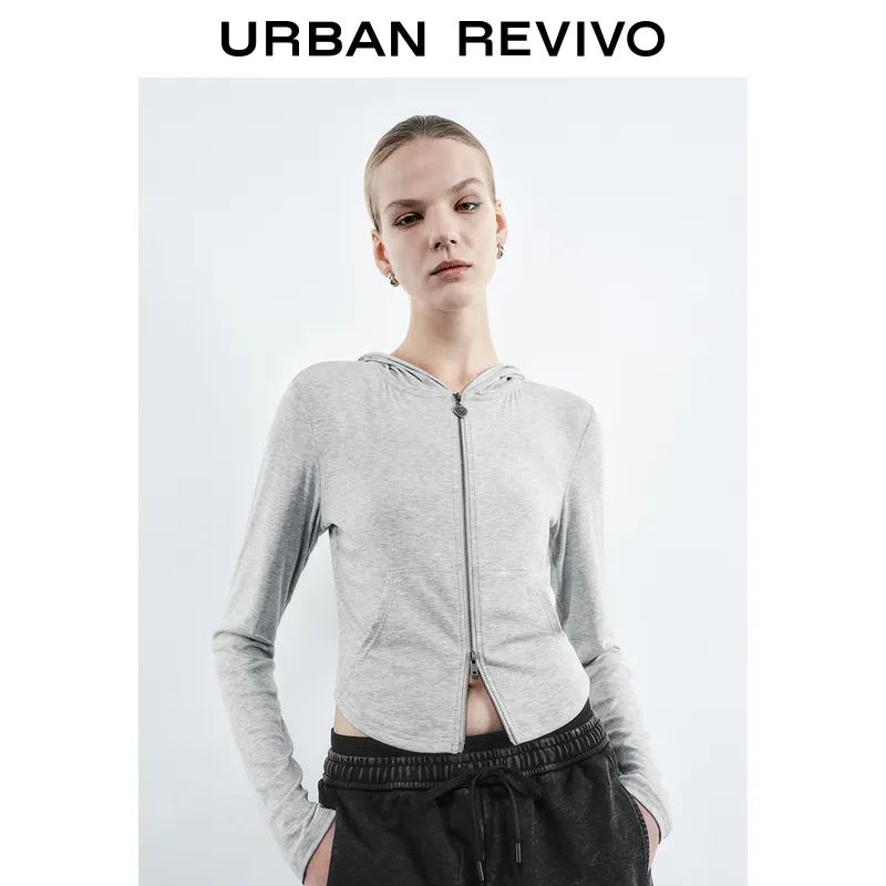 URBAN REVIVO Cropped Coat Women's-4