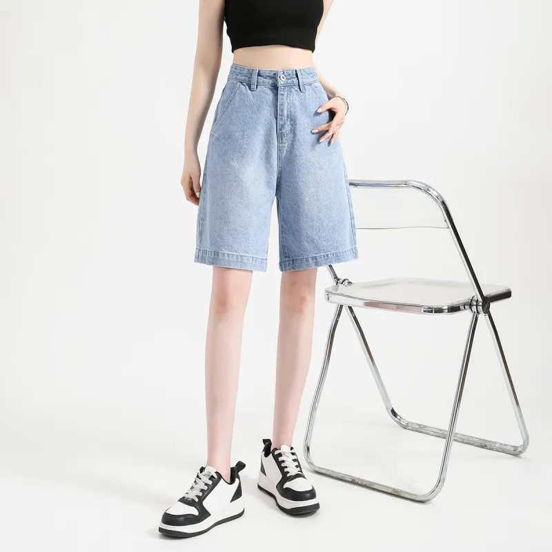 FAWENXIANGZI Denim Shorts Women's-8