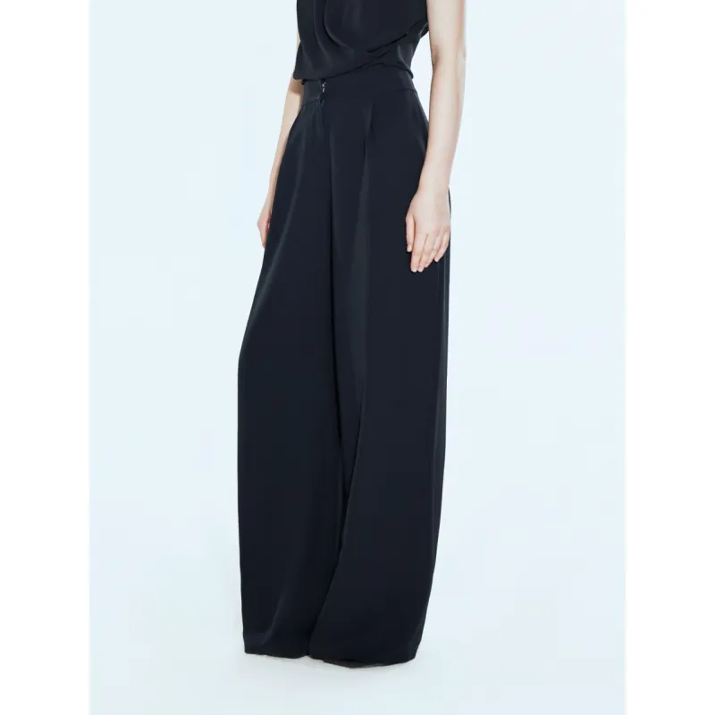 COVERINS Casual Pants Women's Navy Blue-4