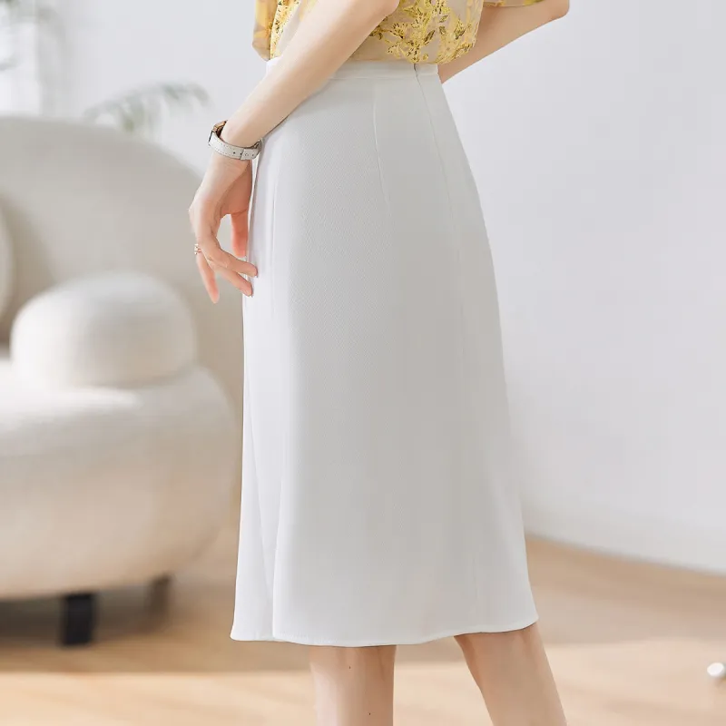 Hang Yi Court Casual Long Skirt Women's-4