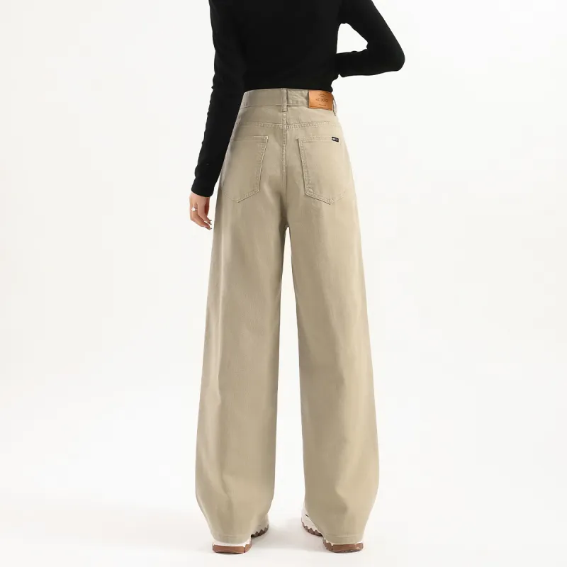 FAWENXIANGZI Jeans Women's Khaki-9