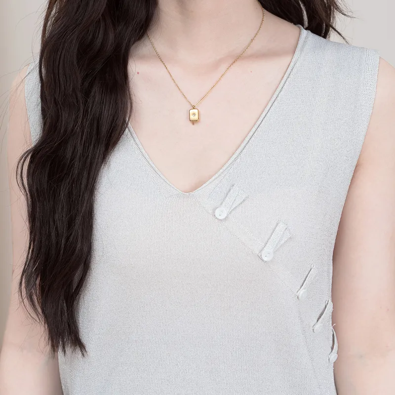 FAWENXIANGZI Tank Tops Women's Light Gray-3
