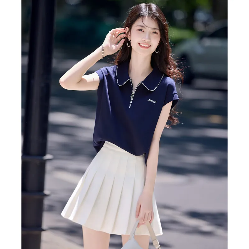 Still Quiet Leg of Mutton Sleeve T Shirt Women's-4