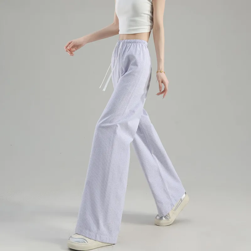 Tonlion Casual Pants Women's Light Blue-8
