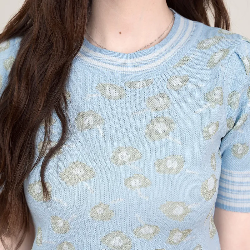 FAWENXIANGZI Knitwear Women's Pink Blue-2