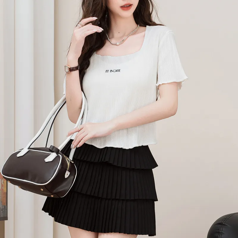 FAWENXIANGZI Regular T Shirt Women's-4