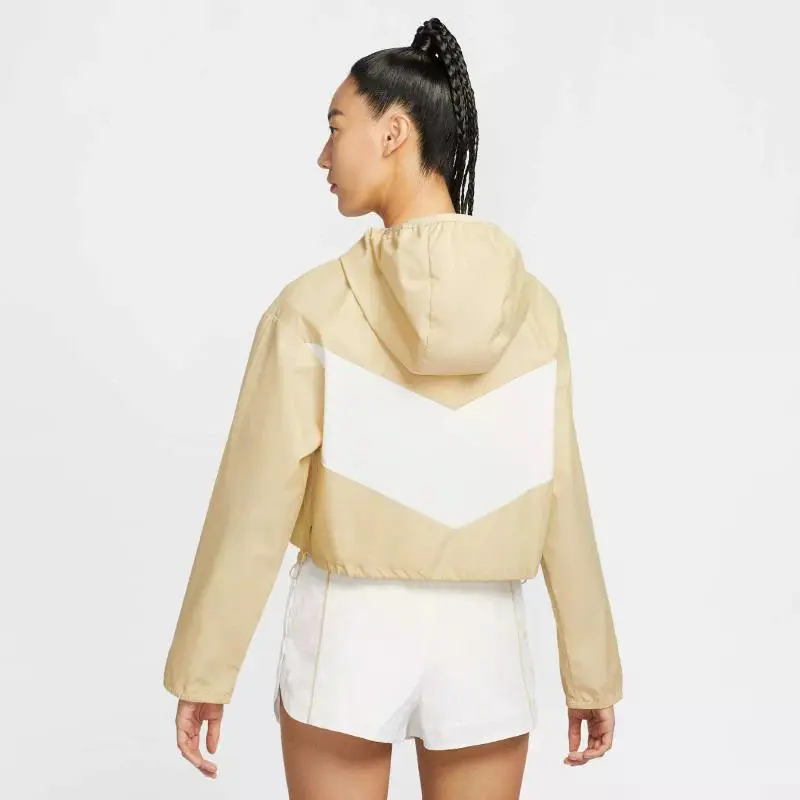 Nike Cropped Coat Women's Brown-3