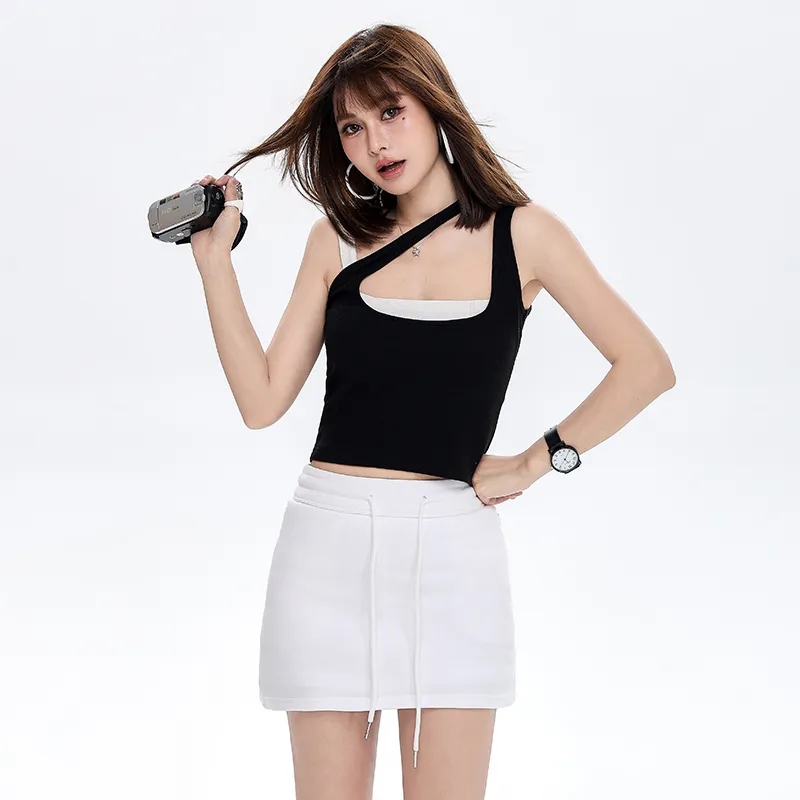 YINLEI Cargo Short Skirts Women's-2