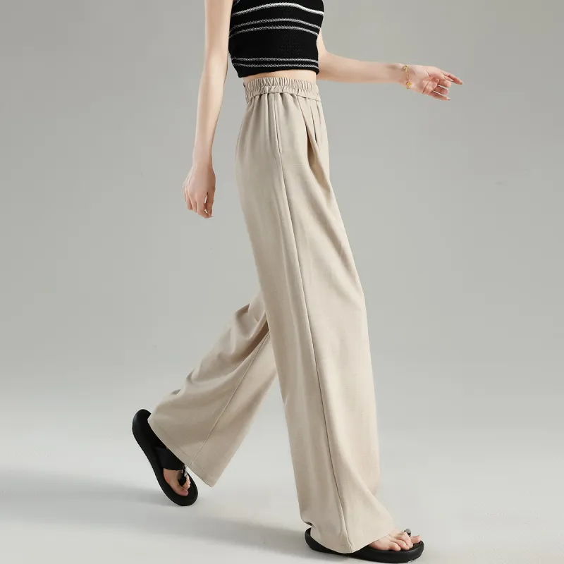 Tonlion Casual Pants Women's Linen-5