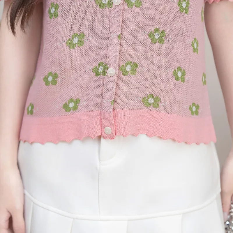 FAWENXIANGZI Knitwear Women's Pink-5