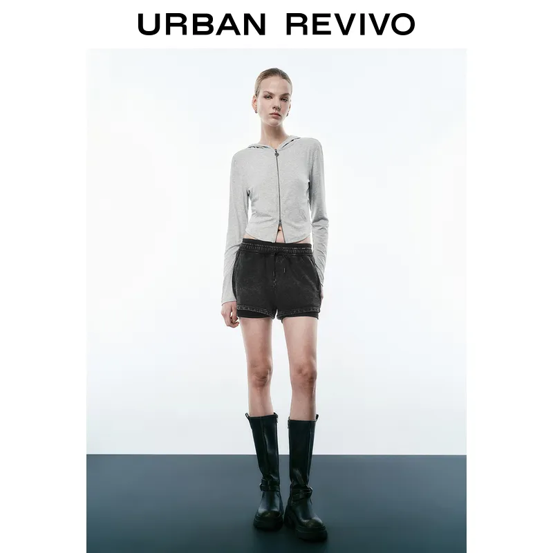 URBAN REVIVO Cropped Coat Women's-1