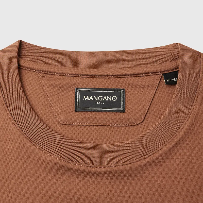 MANGANO T Shirts Men Coffee-3