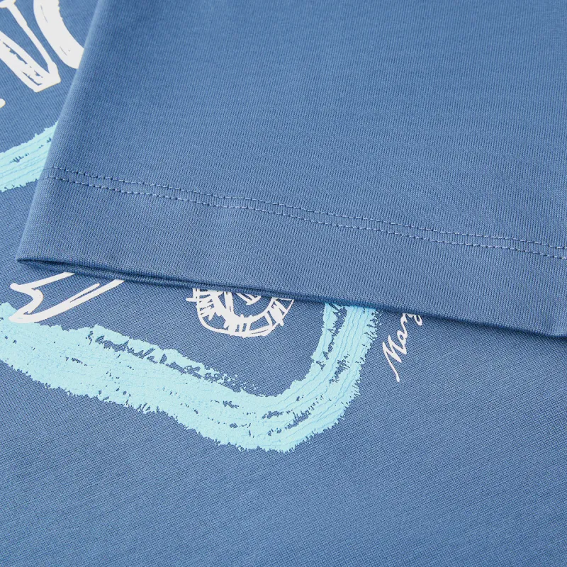 MANGANO T Shirts Men Gray Blue-5