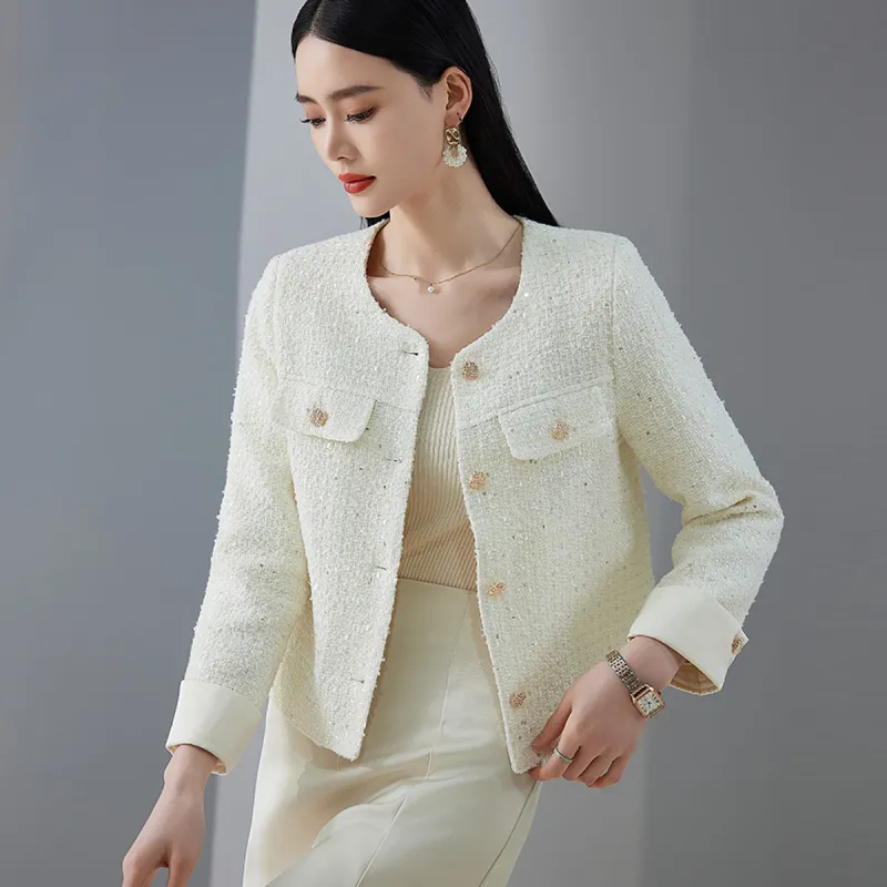 Hang Yi Court Jackets Women's Ecru-1