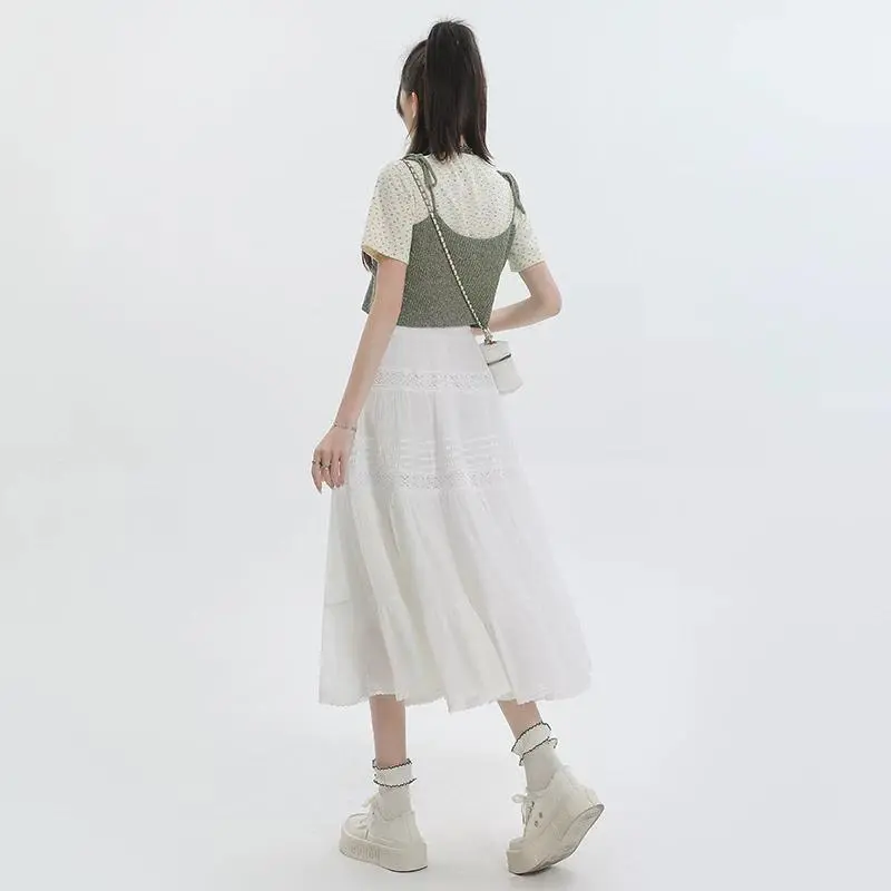 YINLEI Casual Long Skirt Women's-3