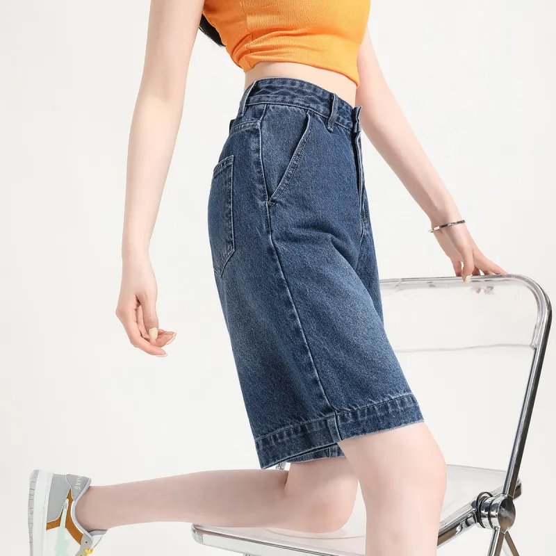 FAWENXIANGZI Denim Shorts Women's-7