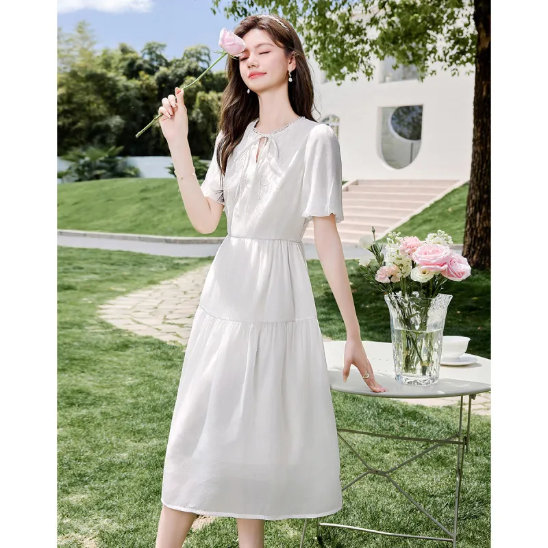 Like The Age Of Water Short Sleeved Dress Women's-1