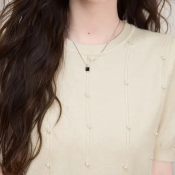 FAWENXIANGZI Puff Sleeve T Shirt Women's