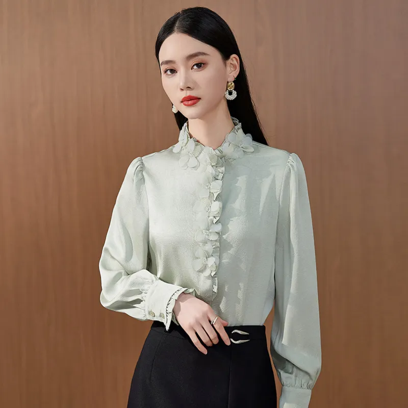 Hang Yi Court Shirts Women's Light Green-3